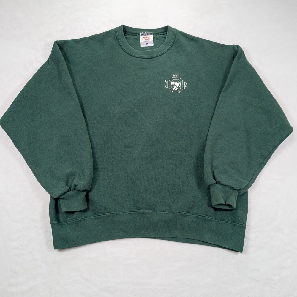 Jerzees Sweatshirt Unisex L Emerald Green Vintage USA Gorpcore 90s Crewneck
